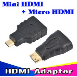 ÁTALAKÍTÓ - ADAPTER - HDMI - Mini és HDMI -Micro csatlakozó szett