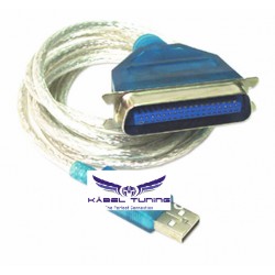 ÁTALAKÍTÓ - ADAPTER -  USB 2.0 Male - CB36 Famale -parelel átalakító