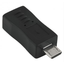ÁTALAKÍTÓ - ADAPTER - Mini USB Female - Micro USB Male
