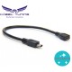 ÁTALAKÍTÓ - ADAPTER - USB 2.0 Mini 5-pólusú férfi/USB Mikro női adapterkábel 
